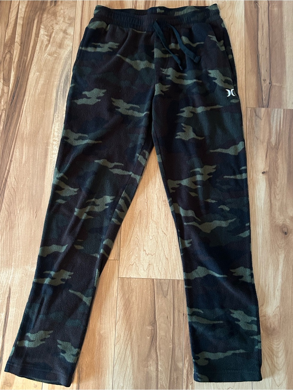 Hurley Camo Fleece Jogger Pants - Olive/Black